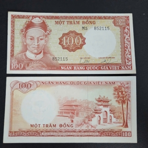 100 đồng tả tướng Lê Văn Duyệt - Việt Nam Cộng Hòa 1966