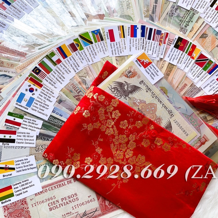 Bộ Tiền 100 Tờ 100 Nước