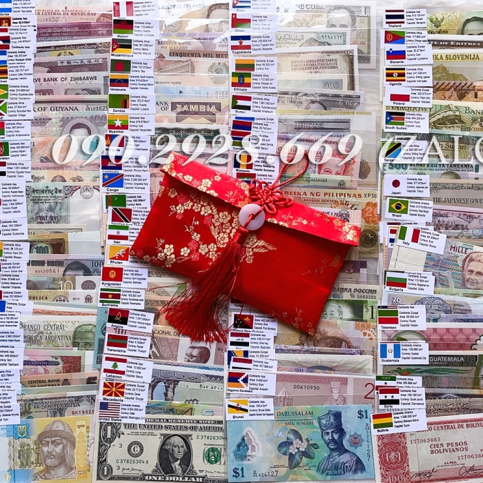 Bộ Tiền 100 Tờ 100 Nước