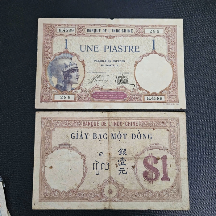 1 đồng mũ sắt Đông Dương năm 1921-1931