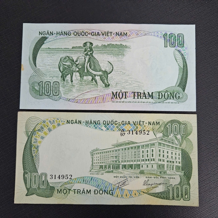 100 đồng con trâu - Việt Nam Cộng Hòa 1972