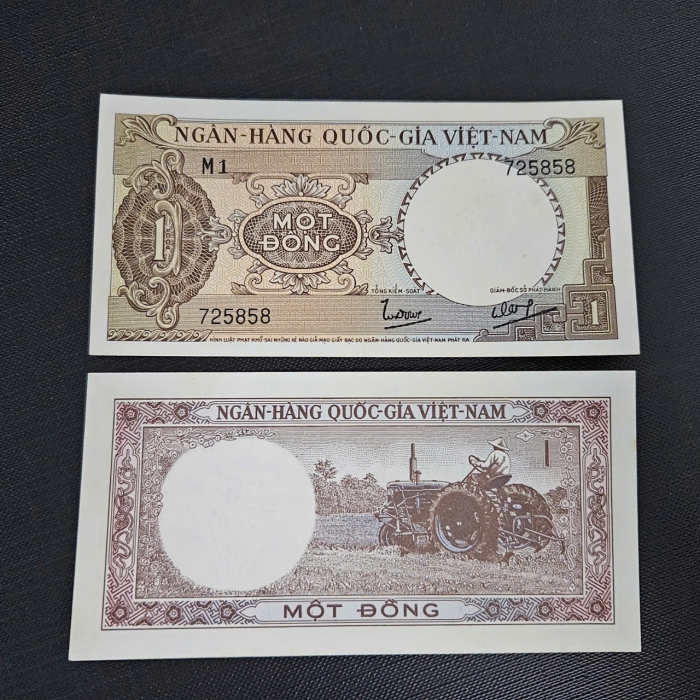1 đồng máy cày - Việt Nam Cộng Hòa 1964