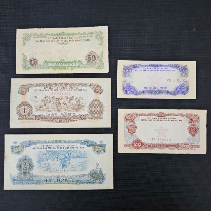 Combo 5 tờ Ủy ban giải phóng miền nam 1964