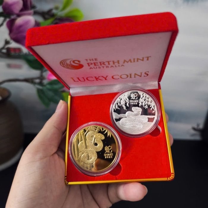 Xu Úc Hình Con Rắn Mạ Vàng, Bạc 2025