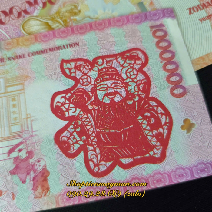 Tiền Con Rắn Macau (1 triệu Patacas) Lưu Niệm Lì Xì Tết 2025