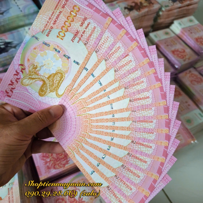 Tiền Con Rắn Macau (1 triệu Patacas) Lưu Niệm Lì Xì Tết 2025